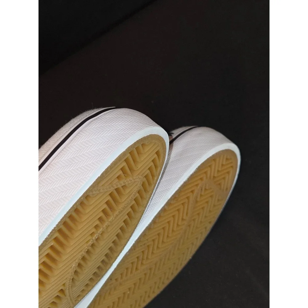 Nike SB Stefan Janoski White Black Skateboard print Shoes Mens Size 9‎ I